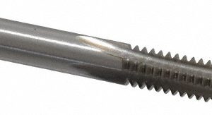 VALUE COLLECTION Straight Flute Tap: 1/4-20 UNC, 4 Flute, Plug Chamfer, 3B Class of Fit, High-Speed Steel, Bright/Uncoated Finish MSC-04470209
