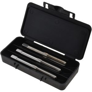 VALUE COLLECTION Tap Set: 1/4-20 UNC, 4 Flute, High Speed Steel, Bright Finish MSC-04470233