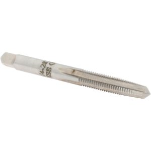 VALUE COLLECTION Straight Flute Tap: 1/4-28 UNF, 4 Flute, Taper Chamfer, 3B Class of Fit, High-Speed Steel, Bright/Uncoated Finish MSC-04470308