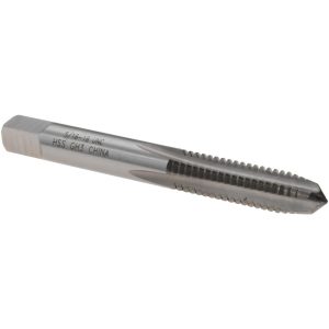 VALUE COLLECTION Straight Flute Tap: 5/16-18 UNC, 4 Flute, Plug Chamfer, 3B Class of Fit, High-Speed Steel, Bright/Uncoated Finish MSC-04471181