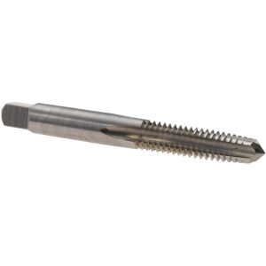 VALUE COLLECTION Straight Flute Tap: 5/16-18 UNC, 4 Flute, Taper Chamfer, 3B Class of Fit, High-Speed Steel, Bright/Uncoated Finish MSC-04471207