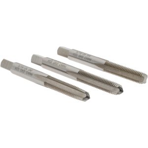 VALUE COLLECTION Tap Set: 5/16-24 UNF, 4 Flute, High Speed Steel, Bright Finish MSC-04471272