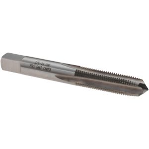 VALUE COLLECTION Straight Flute Tap: 3/8-24 UNF, 4 Flute, Taper Chamfer, 3B Class of Fit, High-Speed Steel, Bright/Uncoated Finish MSC-04472262