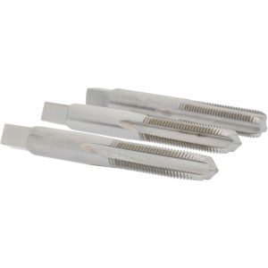 VALUE COLLECTION Tap Set: 3/8-24 UNF, 4 Flute, High Speed Steel, Bright Finish MSC-04472270