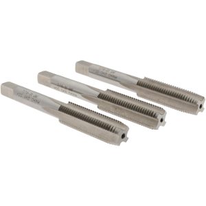 VALUE COLLECTION Tap Set: 7/16-20 UNF, 4 Flute, High Speed Steel, Bright Finish MSC-04473237