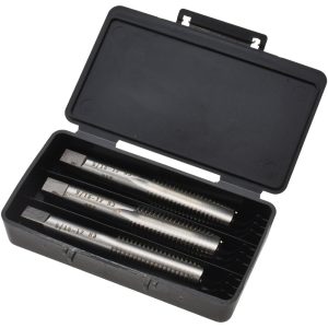 VALUE COLLECTION Tap Set: 9/16-12 UNC, 4 Flute, High Speed Steel, Bright Finish MSC-04475158