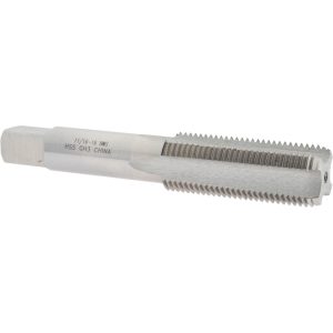 VALUE COLLECTION Straight Flute Tap: 11/16-16 UNS, 4 Flute, Bottoming Chamfer, High-Speed Steel, Bright/Uncoated Finish MSC-04476479