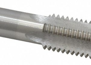 VALUE COLLECTION Straight Flute Tap: 1-1/8-7 UNC, 4 Flute, Bottoming Chamfer, 3B Class of Fit, High-Speed Steel, Bright/Uncoated Finish MSC-04489316