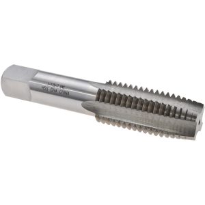 VALUE COLLECTION Straight Flute Tap: 1-1/8-7 UNC, 4 Flute, Taper Chamfer, 3B Class of Fit, High-Speed Steel, Bright/Uncoated Finish MSC-04489324