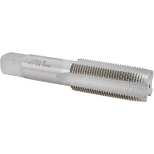 VALUE COLLECTION Straight Flute Tap: 1-1/8-12 UNF, 4 Flute, Taper Chamfer, 3B Class of Fit, High-Speed Steel, Bright/Uncoated Finish MSC-04489373