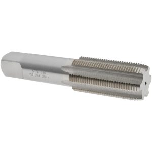 VALUE COLLECTION Straight Flute Tap: 1-1/4-12 UNF, 6 Flute, Plug Chamfer, 3B Class of Fit, High-Speed Steel, Bright/Uncoated Finish MSC-04489456