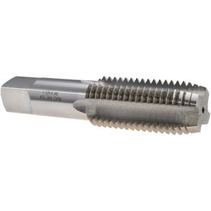 VALUE COLLECTION Straight Flute Tap: 1-3/8-6 UNC, 4 Flute, Plug Chamfer, 3B Class of Fit, High-Speed Steel, Bright/Uncoated Finish MSC-04489506