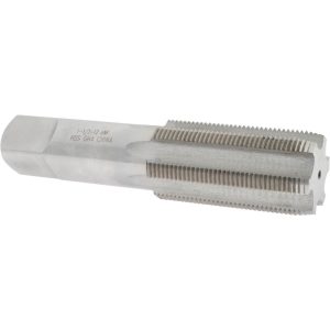 VALUE COLLECTION Straight Flute Tap: 1-1/2-12 UNF, 6 Flute, Plug Chamfer, 3B Class of Fit, High-Speed Steel, Bright/Uncoated Finish MSC-04489654