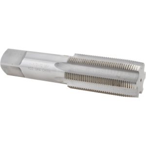 VALUE COLLECTION Straight Flute Tap: 1-1/2-12 UNF, 6 Flute, Taper Chamfer, 3B Class of Fit, High-Speed Steel, Bright/Uncoated Finish MSC-04489670