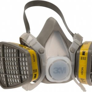 3M Half Facepiece Respirator with Cartridge: Small, Thermoplastic Elastomer, Permanently Attached 7000126025
