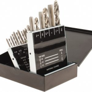 VALUE COLLECTION Tap & Drill Set: #6-32 to 1/2-13 Taps, 5/16 to 27/64" Drills 314-9581