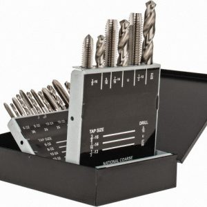 VALUE COLLECTION Tap & Drill Set: #6-32 to 1/2-13 Taps, 5/16 to 27/64" Drills 314-9586