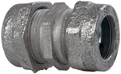 COOPER CROUSE-HINDS Conduit Coupling: For Rigid & Intermediate (IMC), Malleable Iron, 1/2" Trade Size CPR21