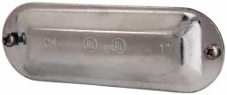 COOPER CROUSE-HINDS 1" Trade, Steel Conduit Body Cover Plate K100S