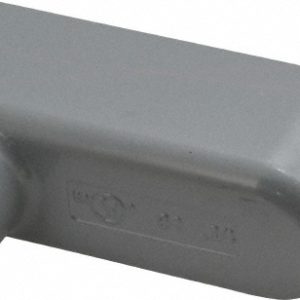 COOPER CROUSE-HINDS Form 5, LB Body, 1/2" Trade, IMC, Rigid Aluminum Conduit Body LB15
