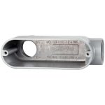 COOPER CROUSE-HINDS Form 5, LB Body, 1" Trade, IMC, Rigid Aluminum Conduit Body LB35