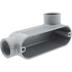 COOPER CROUSE-HINDS Form 5, LR Body, 3/4" Trade, IMC, Rigid Aluminum Conduit Body LR25