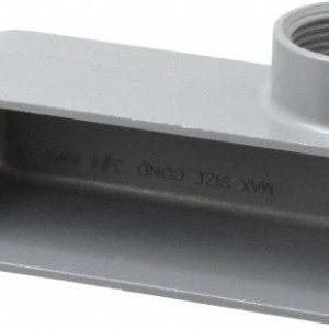 COOPER CROUSE-HINDS Form 5, LR Body, 1" Trade, IMC, Rigid Aluminum Conduit Body LR35