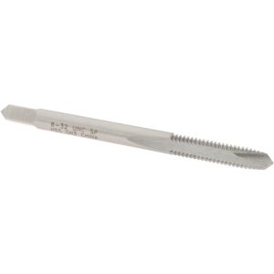 VALUE COLLECTION Spiral Point Tap: #8-32 UNC, 2 Flutes, Plug Chamfer, 2B Class of Fit, HSS, Bright/Uncoated Coated MSC-04517322