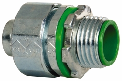 COOPER CROUSE-HINDS Conduit Connector: For Liquid-Tight, Steel, 1/2" Trade Size LTBK50