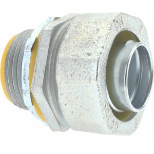COOPER CROUSE-HINDS Conduit Connector: For Liquid-Tight, Malleable Iron, 1" Trade Size LTB100