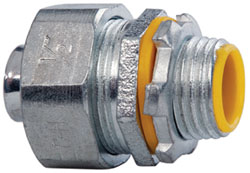 COOPER CROUSE-HINDS Conduit Connector: For Liquid-Tight, Malleable Iron, 1/2" Trade Size LTB50