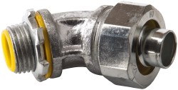 COOPER CROUSE-HINDS Conduit Connector: For Liquid-Tight, Malleable Iron, 1/2" Trade Size LTB5045