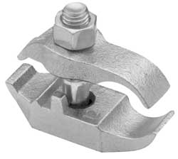 COOPER CROUSE-HINDS 1" Pipe, Malleable Iron, Electro Galvanized Conduit Clamp PARC100HD