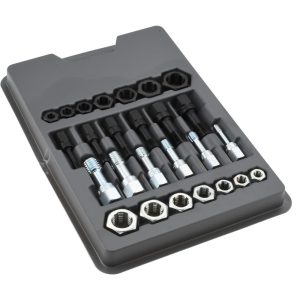 LANG Tap & Die Set: 1/4-20 to 9/16-32 Taps, 1/4-20 to 5/8-18 Dies, UNC & UNF 2581M