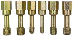 LANG Tap Set: M12 x 1.75 Metric, 3 & 4 Flute, Taper, Carbon Steel, Zinc Finish 2588M