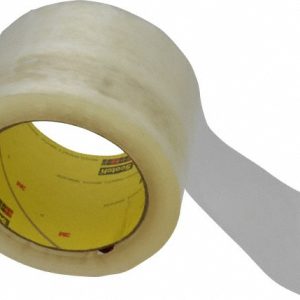 SCOTCH Packing Tape: 3" Wide, Clear, Rubber Adhesive 7000001198