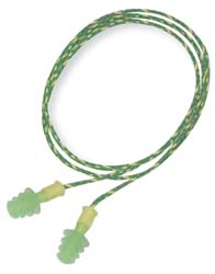 HOWARD LEIGHT Earplugs: Rubber, Flanged, No Roll, Corded FUS30S-HP