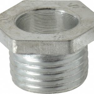 COOPER CROUSE-HINDS Conduit Nipple: For Rigid & Intermediate (IMC), Malleable Iron, 1/2" Trade Size 50