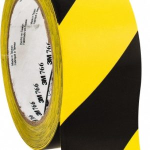 3M Floor & Aisle Marking Tape: 2" Wide, 108' Long, 5 mil Thick, Vinyl 7000028955