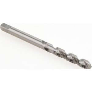 VALUE COLLECTION Spiral Flute Tap: #6-32, UNC, 2 Flute, Modified Bottoming Chamfer, 2B Class of Fit, High-Speed Steel, Bright/Uncoated Finish MSC-04609632