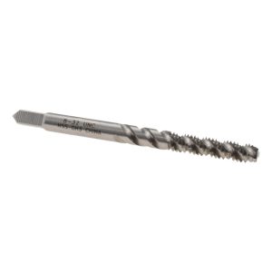 VALUE COLLECTION Spiral Flute Tap: #8-32, UNC, 3 Flute, Bottoming Chamfer, 2B Class of Fit, High-Speed Steel, Bright/Uncoated Finish MSC-04609749