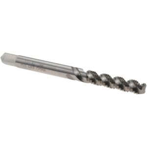 VALUE COLLECTION Spiral Flute Tap: #10-32, UNF, 3 Flute, Bottoming Chamfer, 2B Class of Fit, High-Speed Steel, Bright/Uncoated Finish MSC-04609855