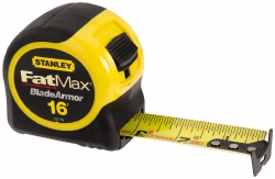 STANLEY Tape Measure: 16' Long, 1-1/4" Width, Yellow Blade 33-716