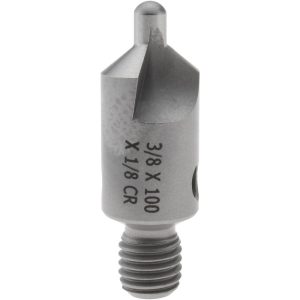 CRAIG TOOLS INC. 1-1/8" OAL, 3/8" Head Dia, 2 Flute, 100&deg; Incl Angle, Integral Pilot, Adjustable Stop Countersink 150-2-100-.1250