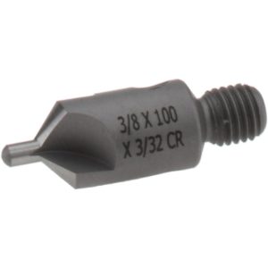 CRAIG TOOLS INC. 1-1/8" OAL, 3/8" Head Dia, 3 Flute, 100&deg; Incl Angle, Integral Pilot, Adjustable Stop Countersink 150-3-100-.0938