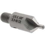 CRAIG TOOLS INC. 1-1/8" OAL, 3/8" Head Dia, 3 Flute, 100&deg; Incl Angle, Integral Pilot, Adjustable Stop Countersink 150-3-100-.0980