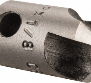 CRAIG TOOLS INC. 1-1/8" OAL, 3/8" Head Dia, 3 Flute, 100&deg; Incl Angle, Integral Pilot, Adjustable Stop Countersink 150-3-100-.1250