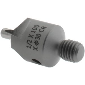 CRAIG TOOLS INC. 2-1/2" OAL, 1/2" Head Dia, 3 Flute, 100&deg; Incl Angle, Integral Pilot, Adjustable Stop Countersink 152-3-100-.1285