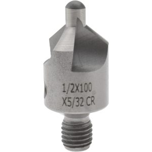 CRAIG TOOLS INC. 2-1/2" OAL, 1/2" Head Dia, 3 Flute, 100&deg; Incl Angle, Integral Pilot, Adjustable Stop Countersink 152-3-100-.1562