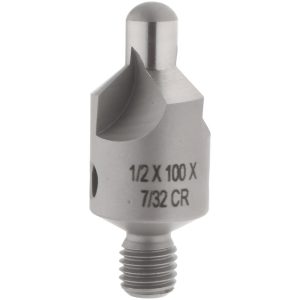 CRAIG TOOLS INC. 2-1/2" OAL, 1/2" Head Dia, 3 Flute, 100&deg; Incl Angle, Integral Pilot, Adjustable Stop Countersink 152-3-100-.2188